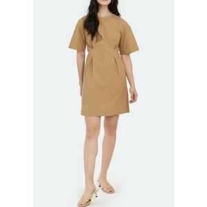 STUDIO D'aaRI Mini Dress Size M Beige Tan Cotton NEW msrp $128